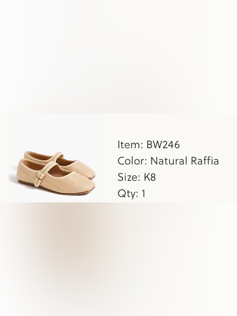 J Crew Toddler Girls' Tan Mary Jane Flats with Strap size 8